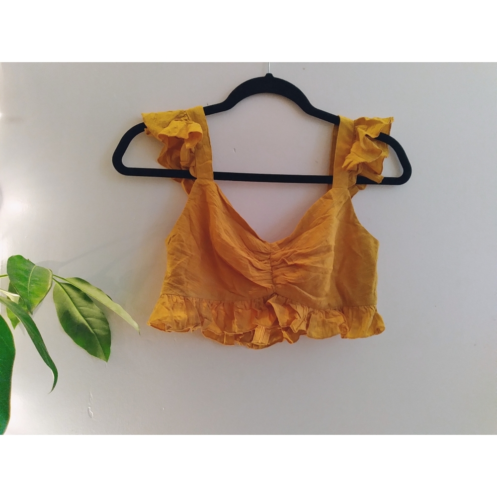 ISISLOVE mustard yellow bohemian top
